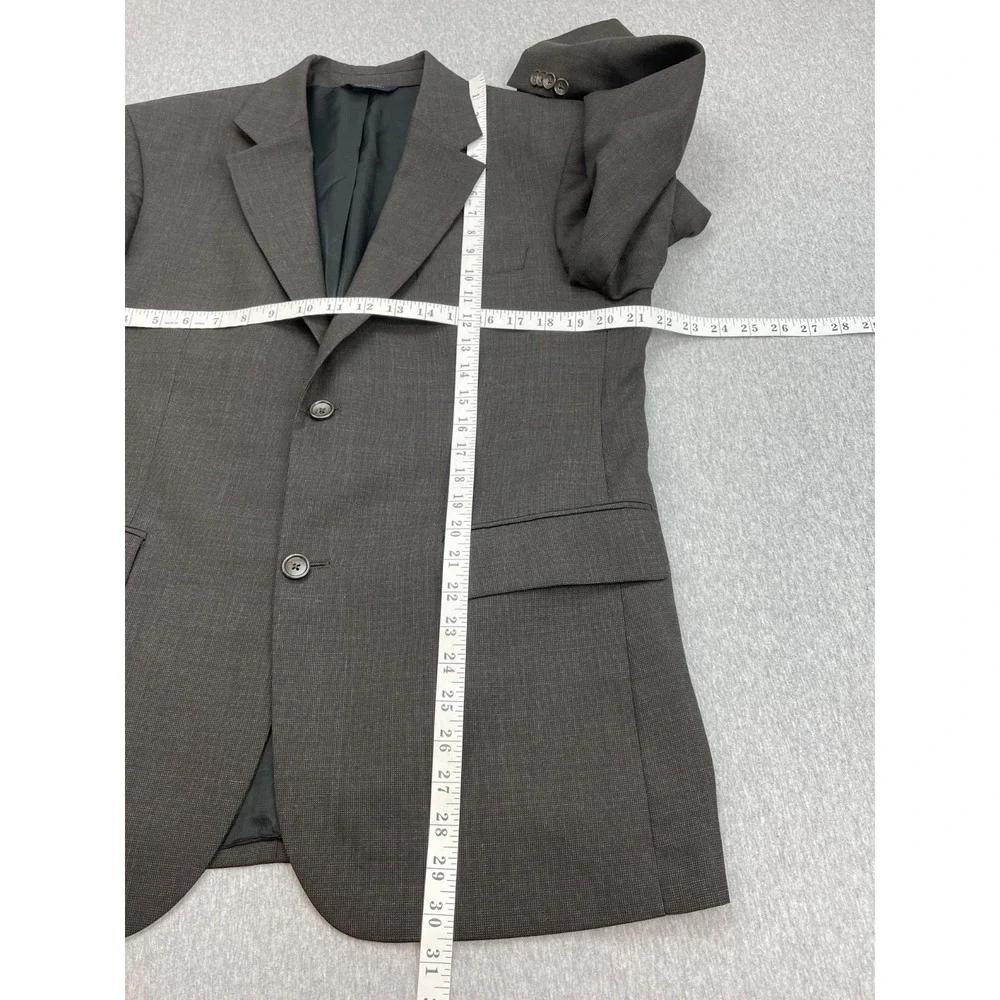 Banana Republic Suit Mens 42S Brown Wool Blend 2-Button Pants 36 x 32 - 2 Pcs